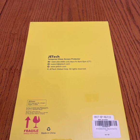 JETech Screen protector tempered Glass Tablet IPad 10.2 inch NWT - Picture 2 of 3